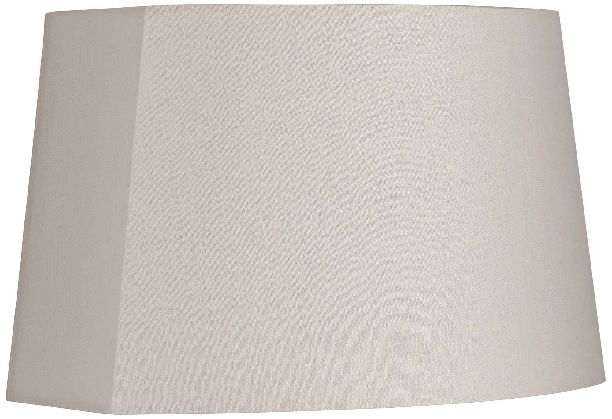 Springcrest Ivory Medium Modified Oval Lamp Shade 12.5" Wide and 10" Deep at Top x 15" Wide and 11" Deep at Bottom x 10" Height (Spider) Replacement