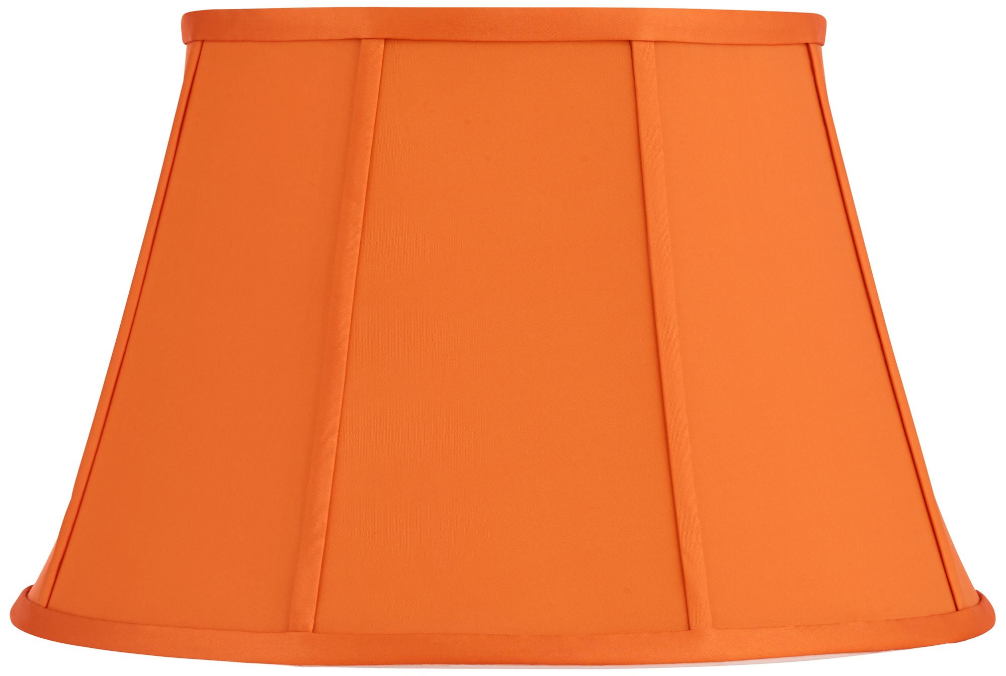 Springcrest Mapo 11" Top x 17" Bottom x 11" High x 11" Slant Lamp Shade Replacement Cantaloupe Bell Softback Washer Harp Finial