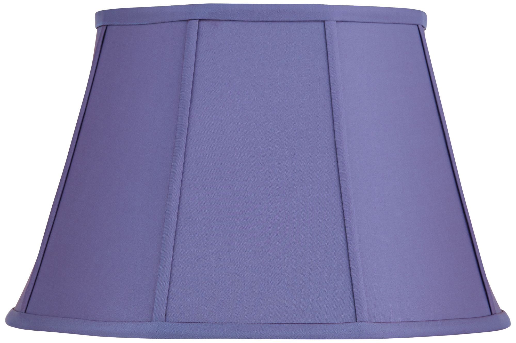 Springcrest Mapo 11" Top x 17" Bottom x 11" High x 11" Slant Lamp Shade Replacement Cornflower Blue Bell Softback Washer Harp Finial