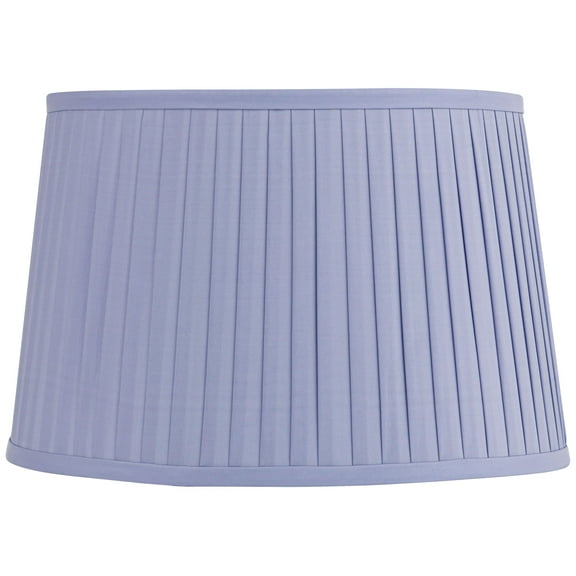 Springcrest Mapo 14" Top x 17" Bottom x 11" High x 11" Slant Lamp Shade Replacement Lilac Purple Drum Softback Washer Harp Finial