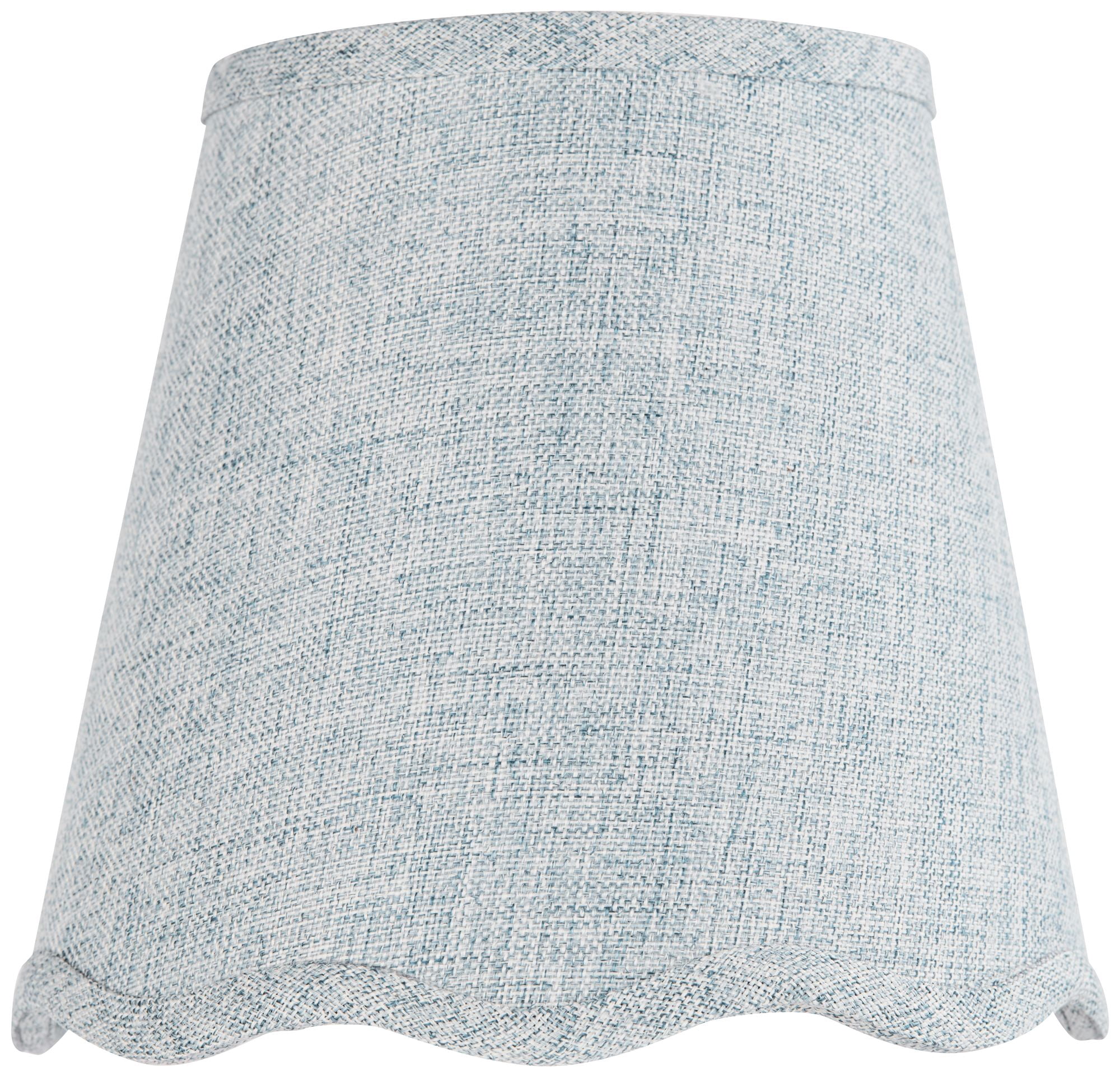 Springcrest Mylie Gray Scallop Empire Lamp Shade 4x6x5.5 (Clip-On)