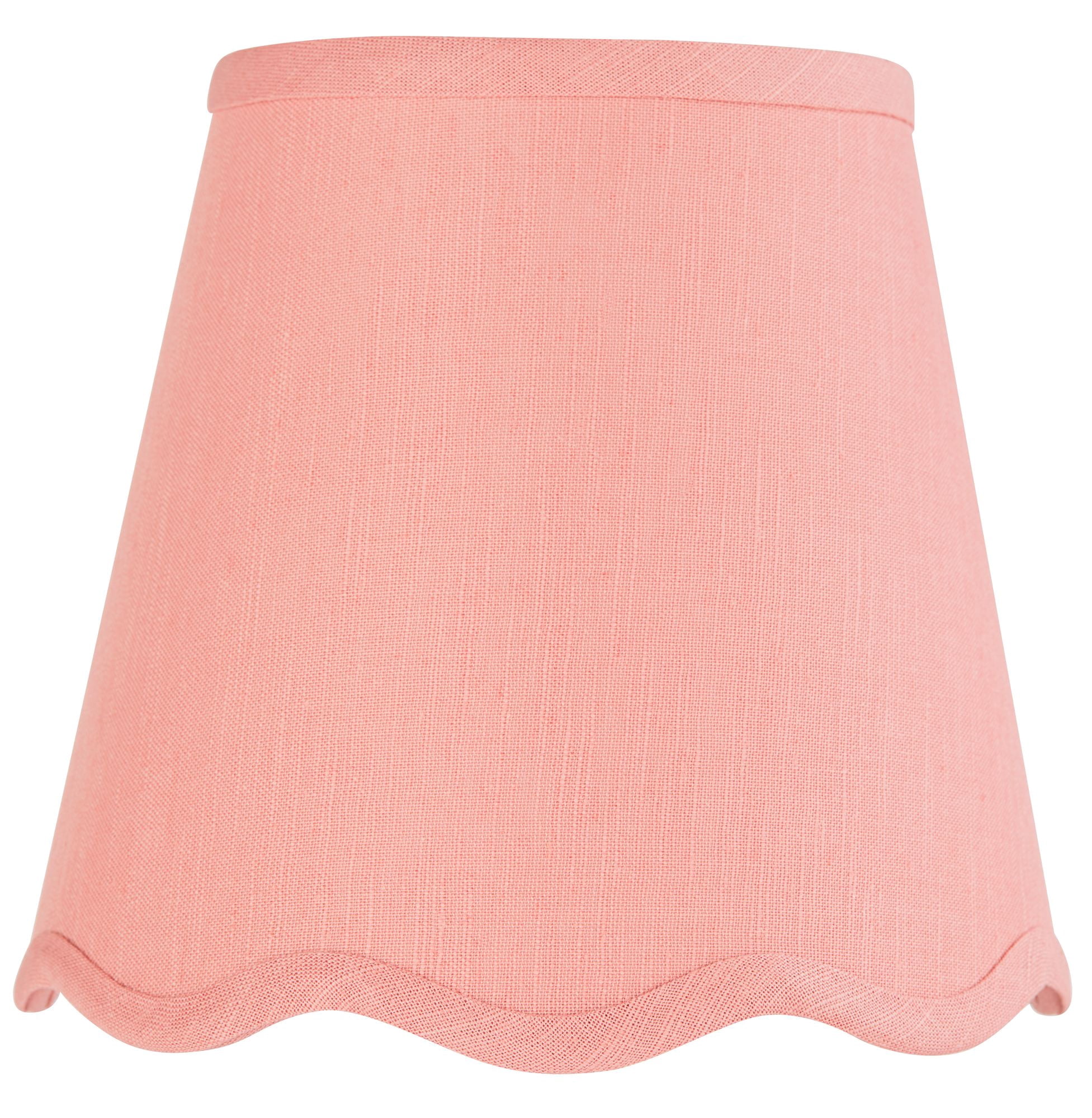 Springcrest Mylie Pink Scallop Empire Lamp Shade 4x6x5.5 (Clip-On)