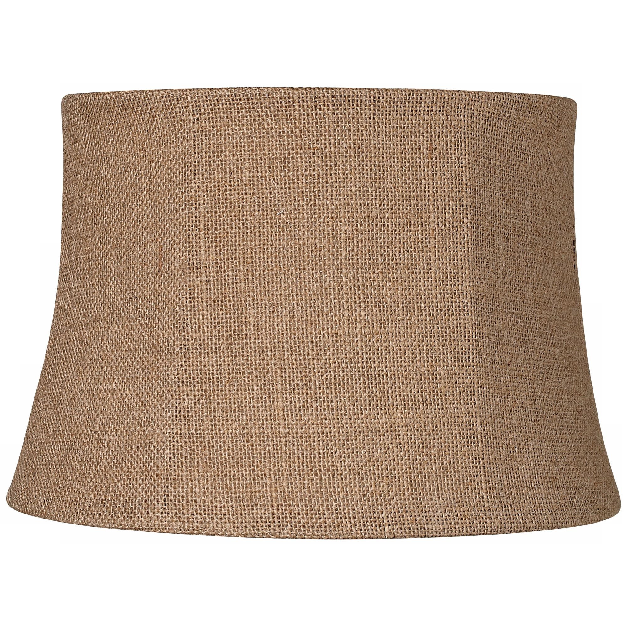 "Springcrest Natural Burlap Drum Lamp Shade 10""x12""x8"" with Chrome ...
