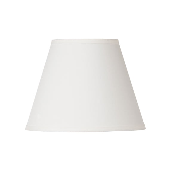 Springcrest Off White Small Lamp Shade 6" Top x 11" Bottom x 8" High x 8.5" Slant (Spider) Replacement with Harp and Finial