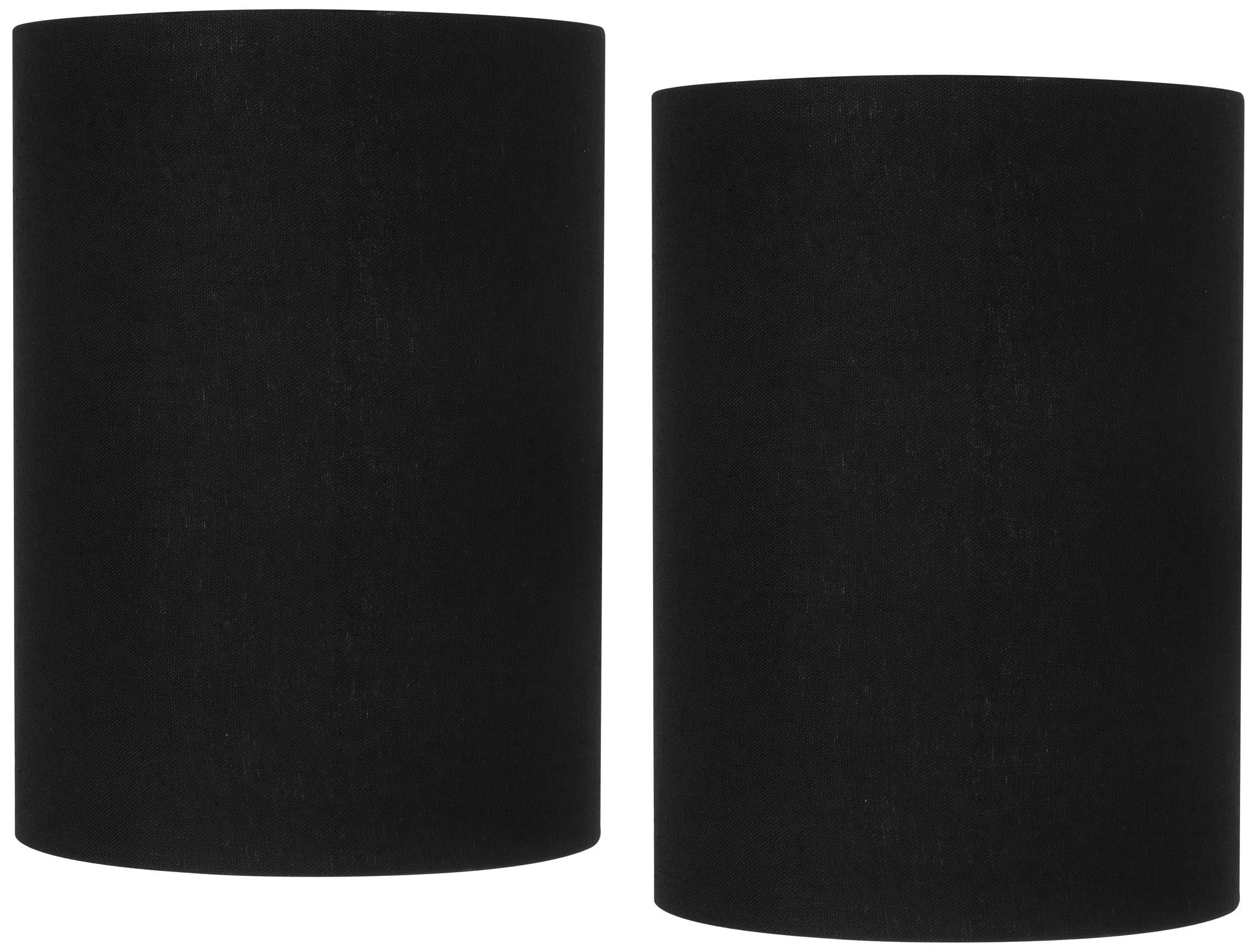 Springcrest Set of 2 Cylinder Lamp Shades Black Small 8