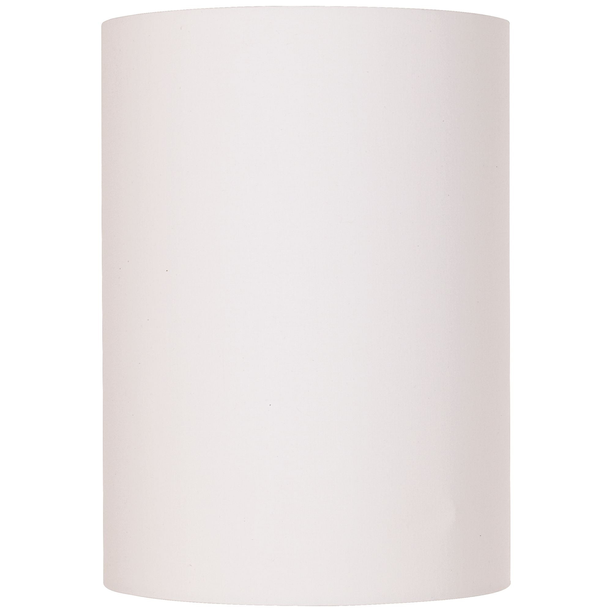 Springcrest White Cotton Small Drum Cylinder Lamp Shade 8" Top x 8" Bottom x 11" High (Spider) Replacement with Harp and Finial