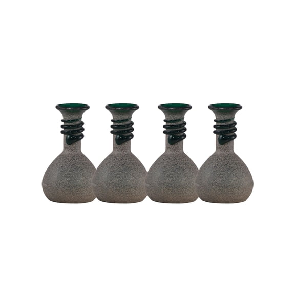 Springdale 5"H Lezzia 4-Piece Hand Blown Art Glass Mini Vase Set