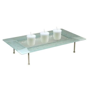 Springdale 5"H Rain Drop Fused Glass Candle Holder