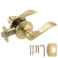 thumbnail image 1 of Design House Springdale Universal Interior Bed/Bath Privacy Door Handle, Satin Gold, 1 of 17