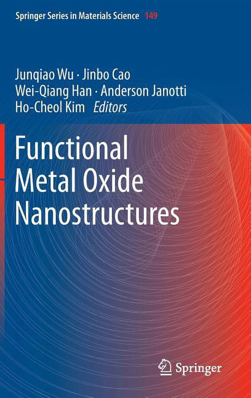 Springer Materials Science Functional Metal Oxide Nanostructures, Book ...