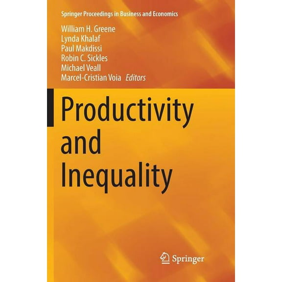 Springer Proceedings in Business and Eco Productivity and Inequality, (Paperback)