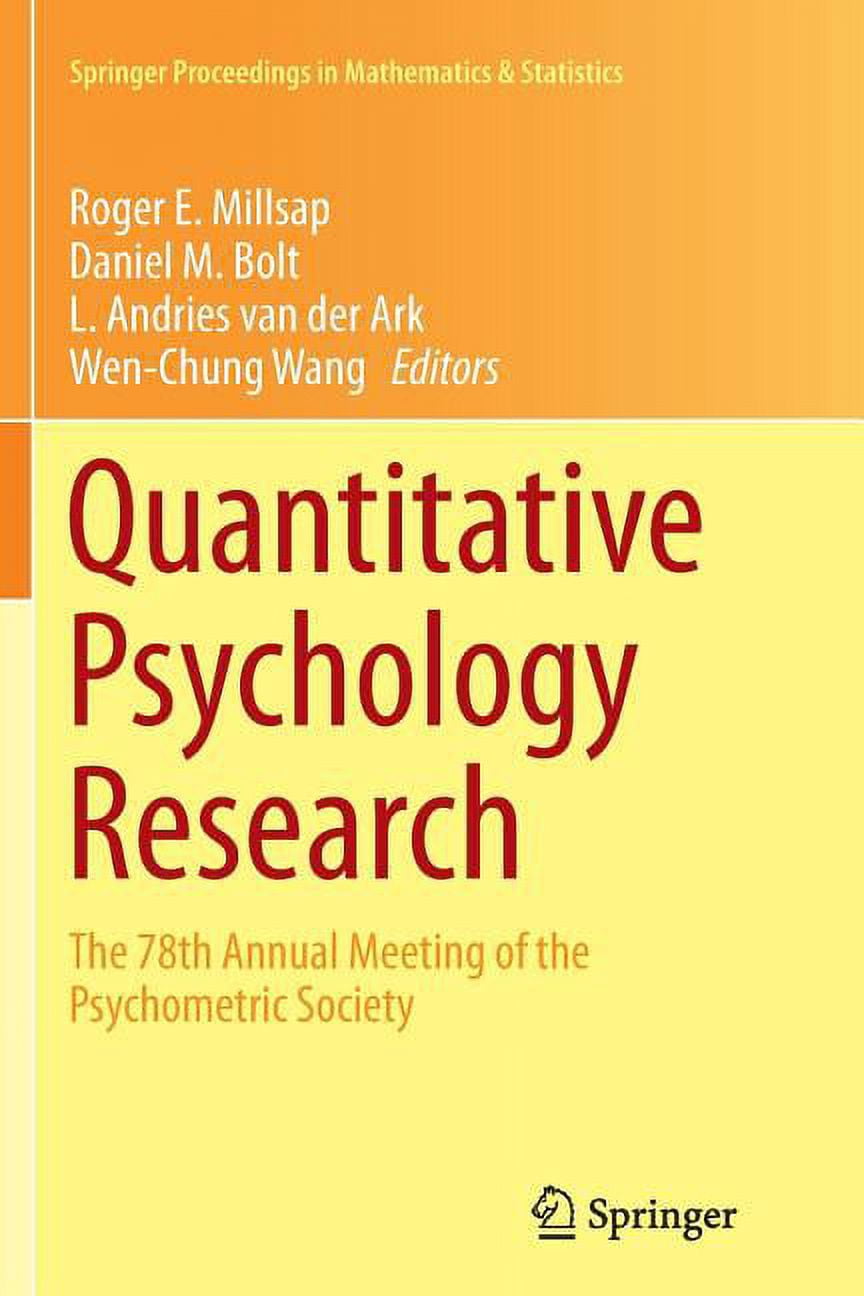Psych Math Springer Proceedings in Mathematics & St Quantitative Psychology ...