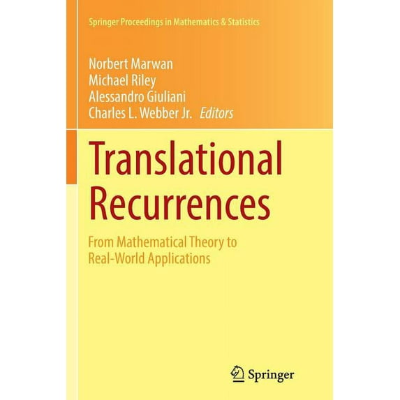 Springer Proceedings in Mathematics & St Translational Recurrences: From Mathematical Theory to Real-World Applications, Book 103, (Paperback)