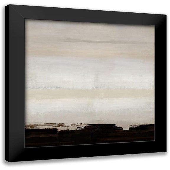 Springer, Rachel 12x12 Black Modern Framed Museum Art Print Titled - Chocolate Strokes II