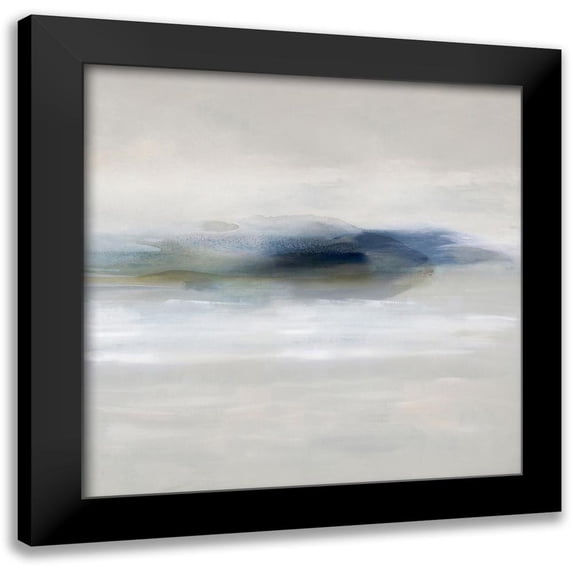 Springer, Rachel 20x20 Black Modern Framed Museum Art Print Titled - Suspend in Indigo