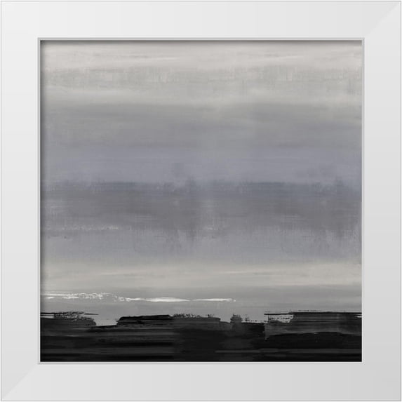 Springer, Rachel 26x26 White Modern Wood Framed Museum Art Print Titled - Midnight Horizon II