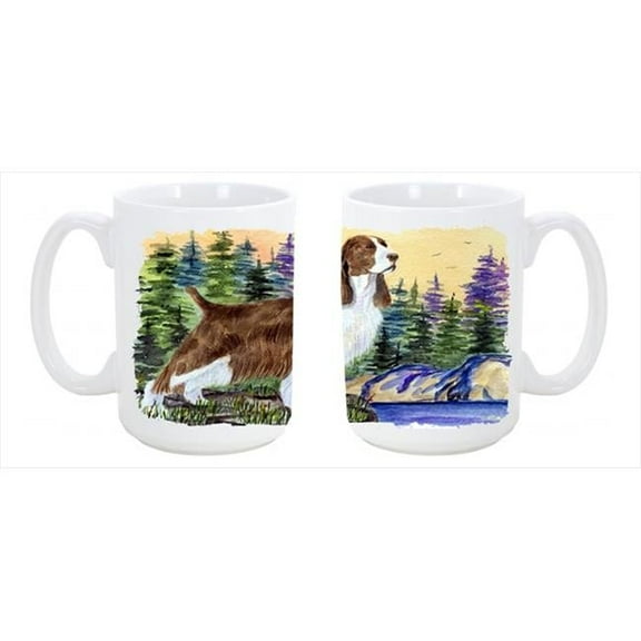 Springer Spaniel Dishwasher Safe Microwavable Ceramic Coffee Mug 15 oz.