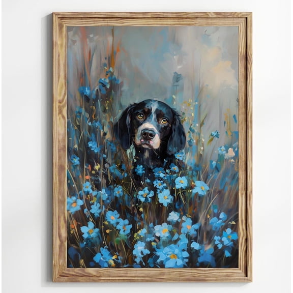 Springer Spaniel Dog Beautiful Pet Portrait Home Decor Animal Art Pet Memorial Decor