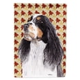 thumbnail image 1 of Springer Spaniel Fall Leaves Portrait Flag Canvas House Size, 1 of 4