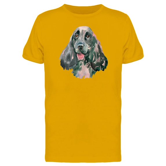 Springer Spaniel Head Painting Tee Men's -Image by Shutterstock