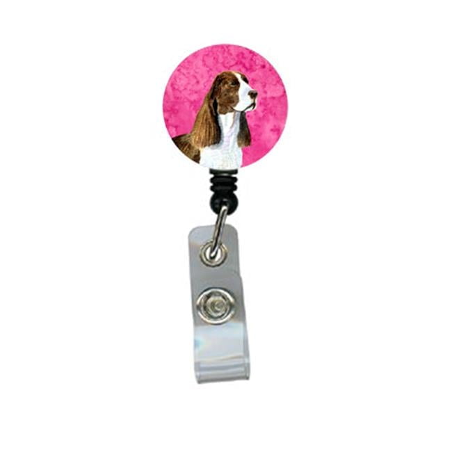 Springer Spaniel Retractable Badge Reel Or Id Holder With Clip