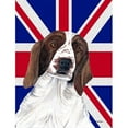 thumbnail image 1 of Springer Spaniel With English Union Jack British Flag Flag Canvas House Size, 1 of 1