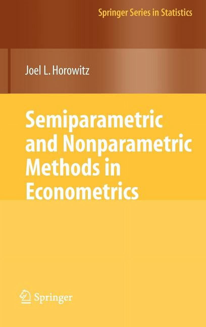 Springer Statistics Semiparametric and Nonparametric Methods in ...