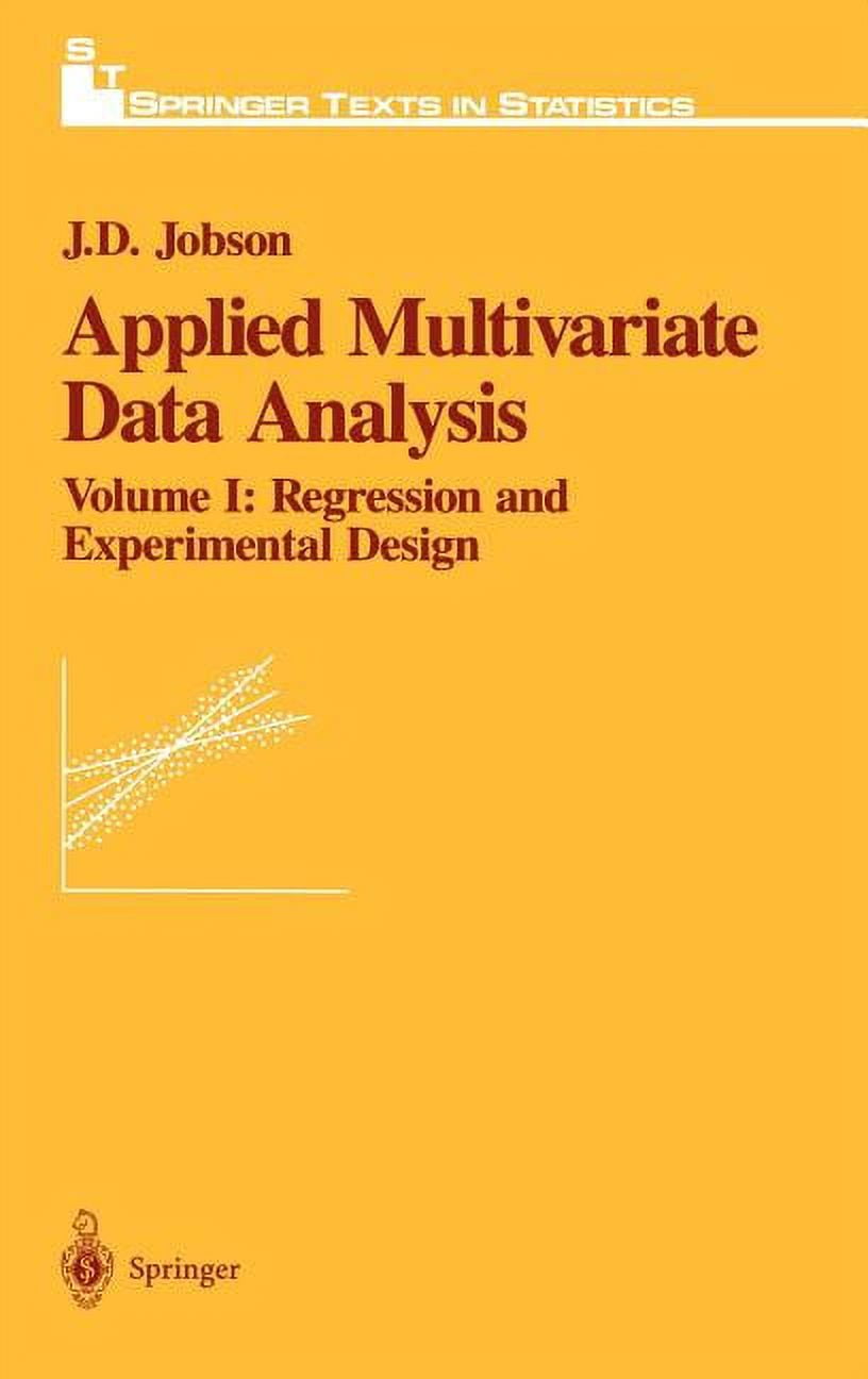Springer Texts in Statistics Applied Multivariate Data Analysis ...