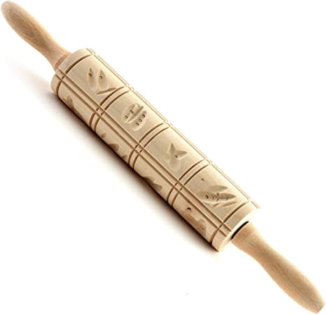 Norpro Springerle Rolling Pin - Thumbnail 2