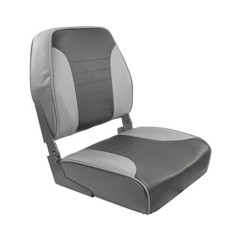 Springfield 1040653 Economy Folding Boat Seat, Gray and Charcoal 