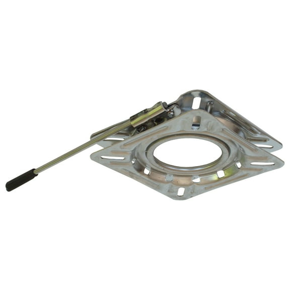 Springfield 1100019 Locking 12-Way Seat Swivel - 6.75" Square with 0 Tilt, Stainless Steel