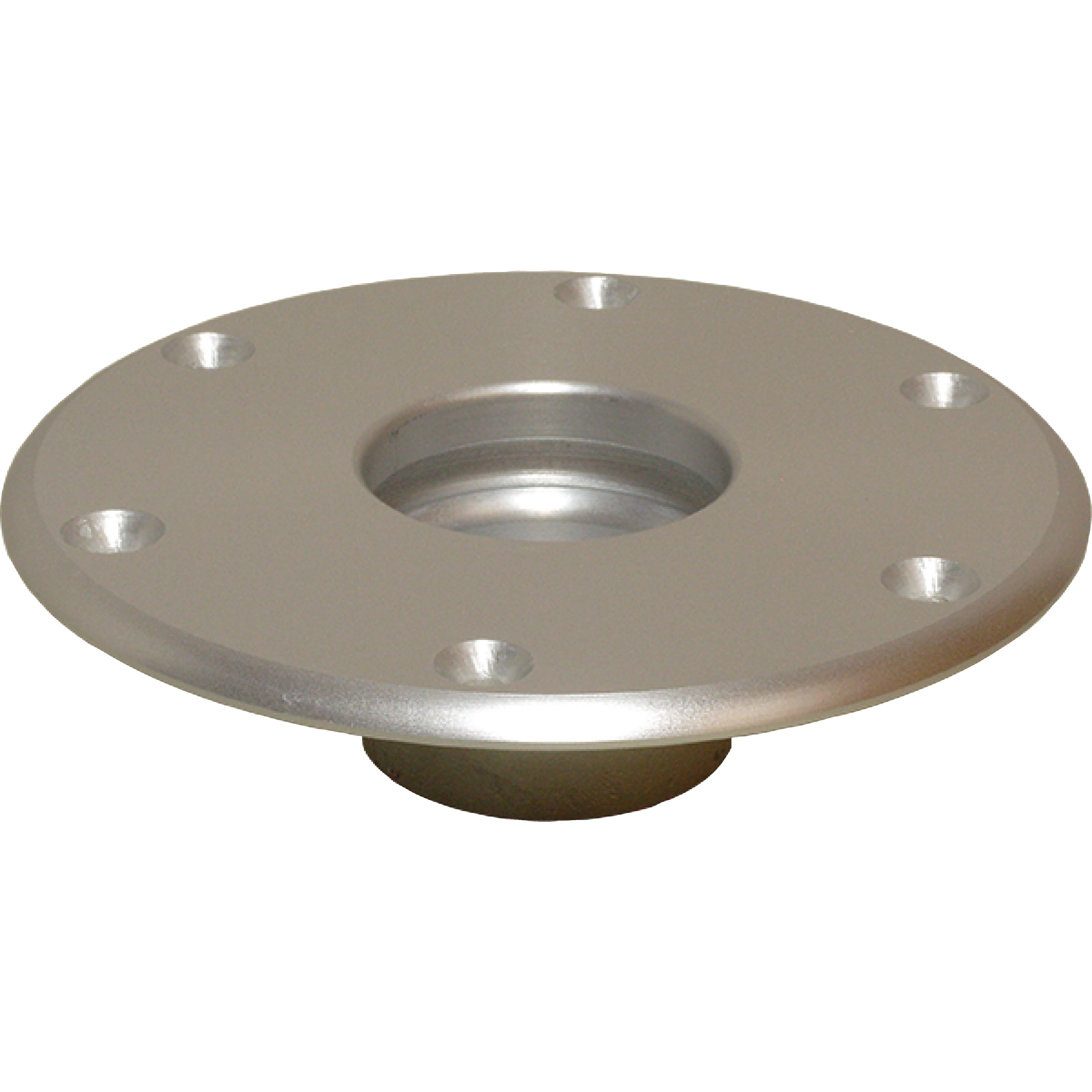 Silver Anodized Aluminum Stowable Table Base, 2-3/8 Inch