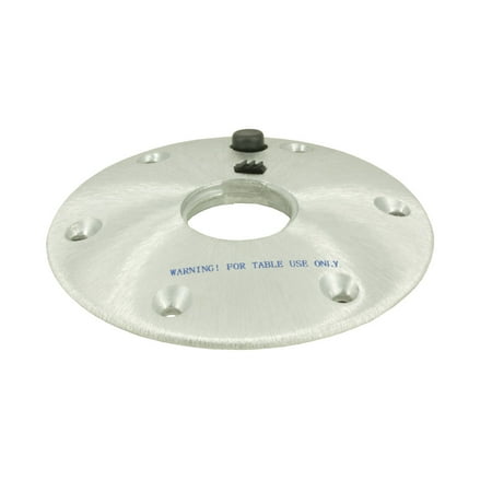Springfield 1690001-SL Locking Thread-Lock Table Base - 7" Round, Satin Finish