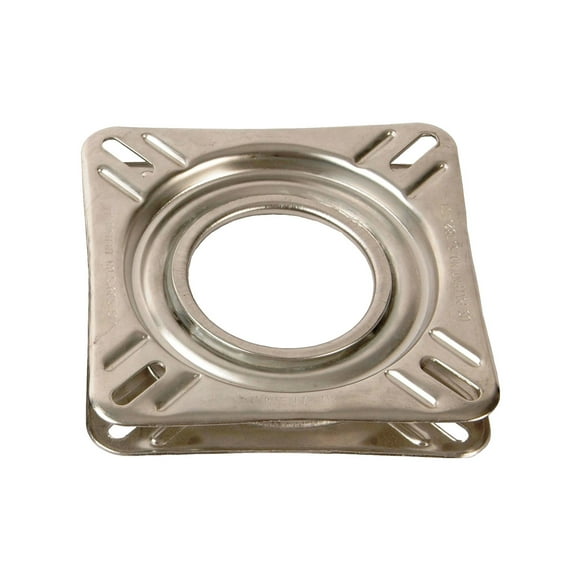 Springfield 1100009 Non-Locking 360 Seat Swivel - 6.75" Square with 0Tilt, Stainless Steel