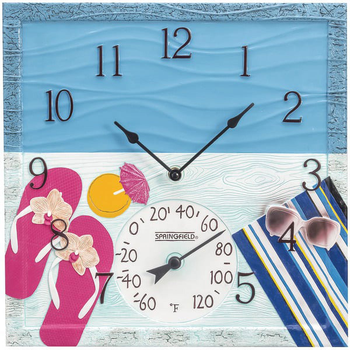 pool clock and thermometer