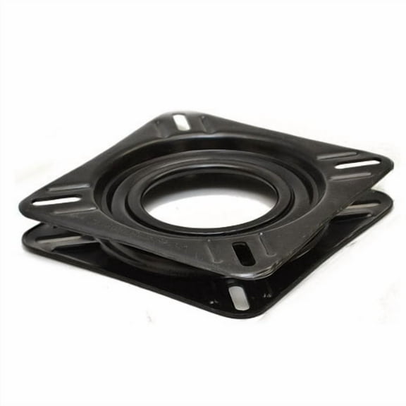 Springfield 9761023 Black 6 5/8 x 6 5/8 x 1 1/4 Inch Coated Steel Boat Seat Swivel Base