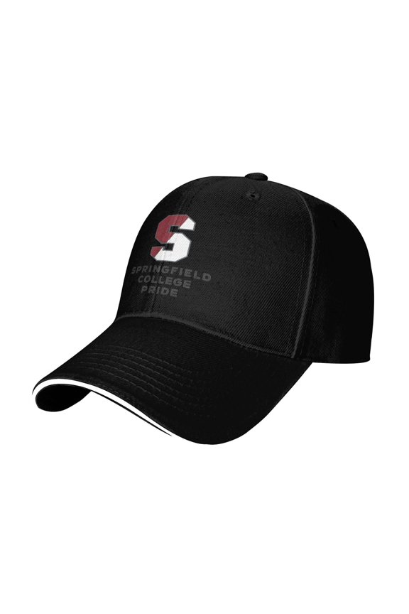 Springfield A College Logo Casual Sandwich Baseball Cap Adjustable For Men For Women