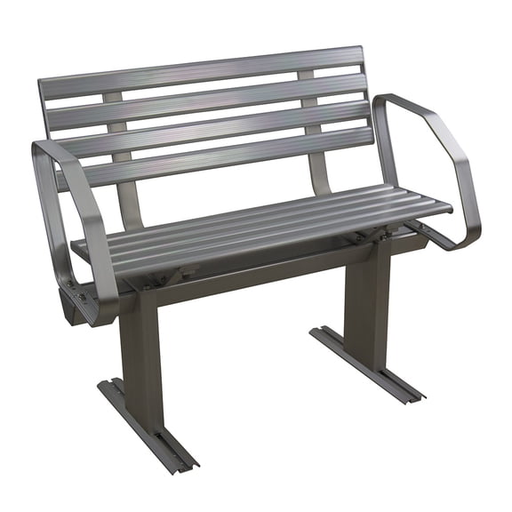 Springfield Marine 1099050-2A Springfield Aluminum Dock Bench W/arms