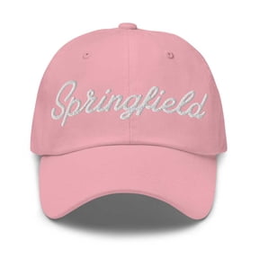Springfield Baseball Cap Springfield Dad Hat Bold Script Utah UT Hat Embroidered Souvenir Gift Pink