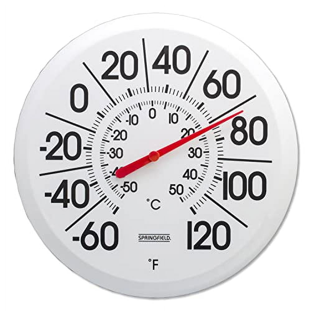 Springfield 9.125 Plainview Indoor and Outdoor Thermometer with