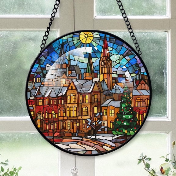 Springfield City Ohio, Personalized Ornaments, Springfield Ornaments 2025, Springfield Gift, Stained Glass Suncatcher Birthday Gift for Traveler 9UIfhX