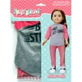 thumbnail image 1 of Springfield Collection Be Strong Shirt & Stripe Pants - Pink & Grey, 1 of 1