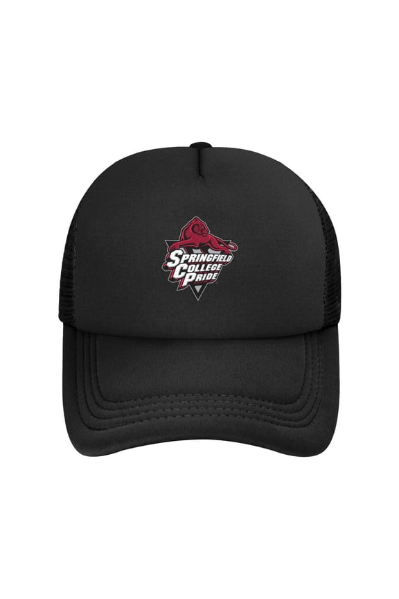Springfield College Solid Color Lightweight Adult Mesh Baseball Cap