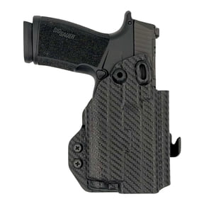 Springfield Hellcat Pro Olight Baldr S/Mini Paddle Holster Carbon Fiber Black / Left Hand by Rounded Gear