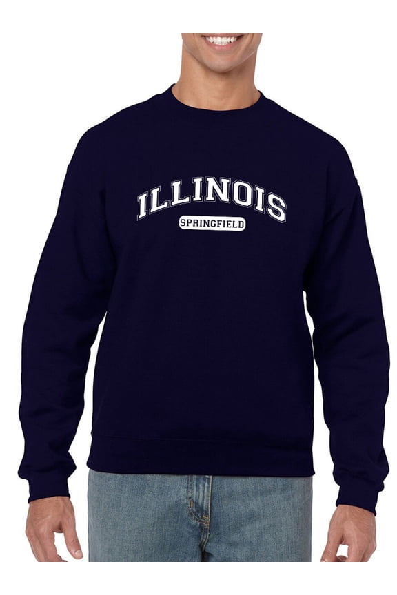 Springfield Illinois Men Sweatshirt, Male 3X-Large