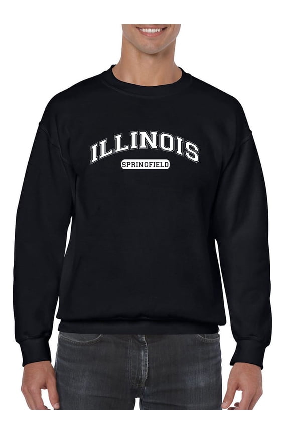 Springfield Illinois Men Sweatshirt, Male XX-Large