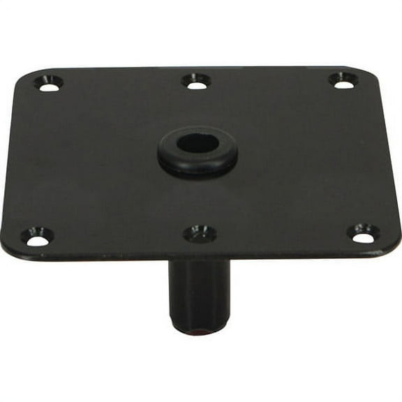 Springfield King-Pin 7" x 7" Threaded Square Steel Base, E-Coat Finish