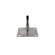 Springfield 1614201-PP Seat Swivel for KingPin Posts - 7" x 7", Polished