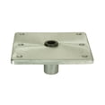 thumbnail image 1 of Springfield Marine 1620016 KingPin Standard Square Base Plate with Satin Finish - 7" x 7", Aluminum, 1 of 1