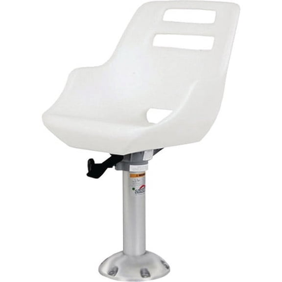 Springfield Marine 1001408-L Springfield Admiral Fixed Height Chair Package, White